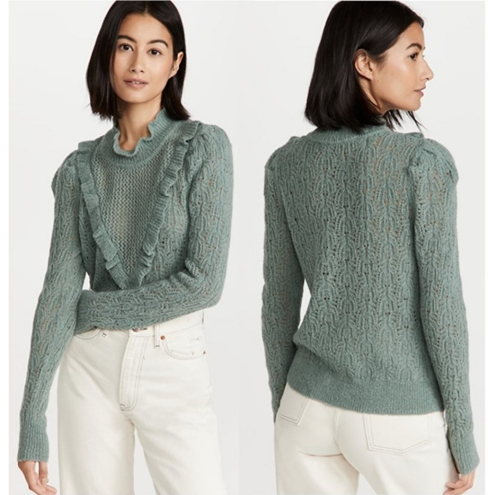Veronica Beard Sorina Merino Wool Blend Sweater Size M